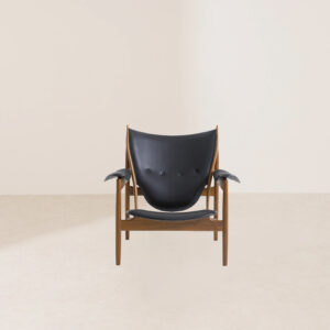 VHL-023 Luxurious Craftsmanship Oversized Curved Leather Lounge Chair