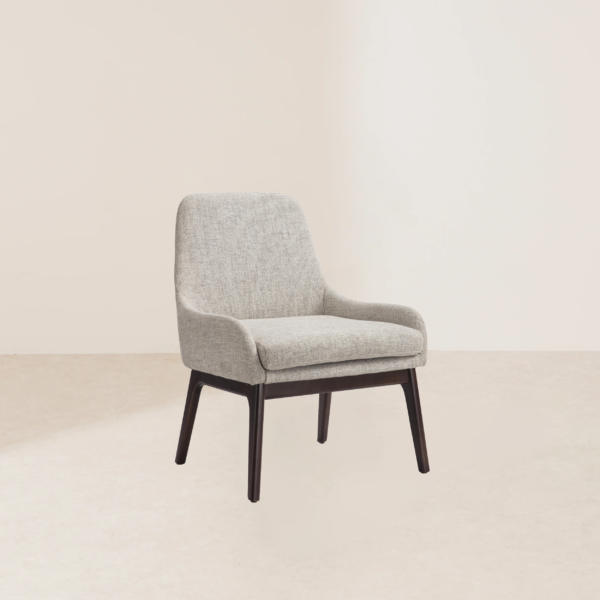 VHC-002 Modern Fabric Upholstered Accent Chair with Wooden Legs for Room - Image 2