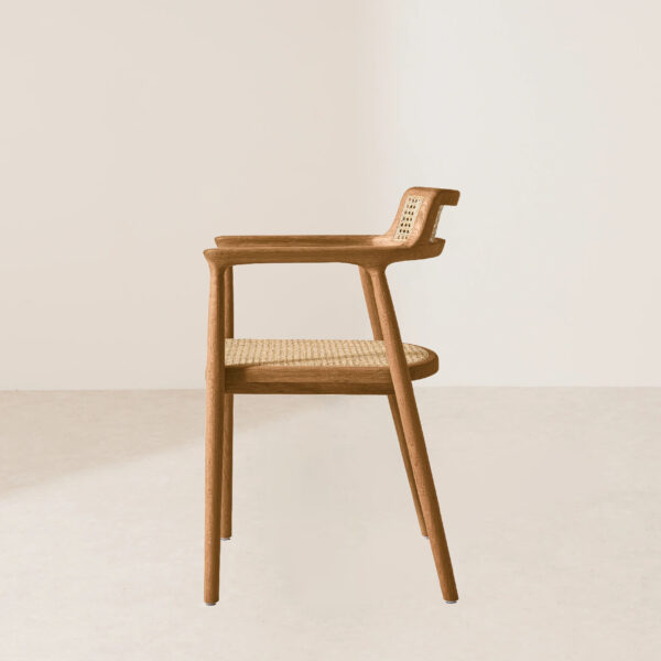VHC-036 Modern Minimalist Rattan Dining Chair - Image 3