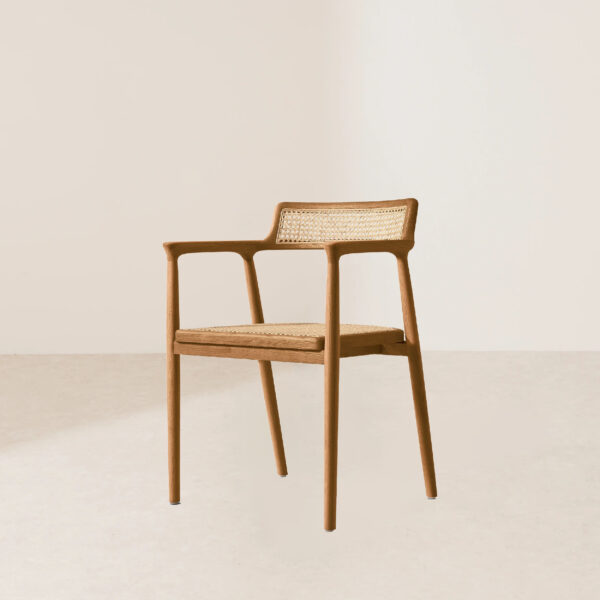 VHC-036 Modern Minimalist Rattan Dining Chair - Image 2