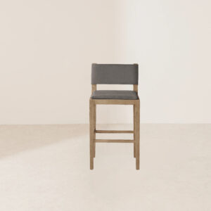 VHB-006 Modern Solid Wood Bar Chairs with Leather Backrest