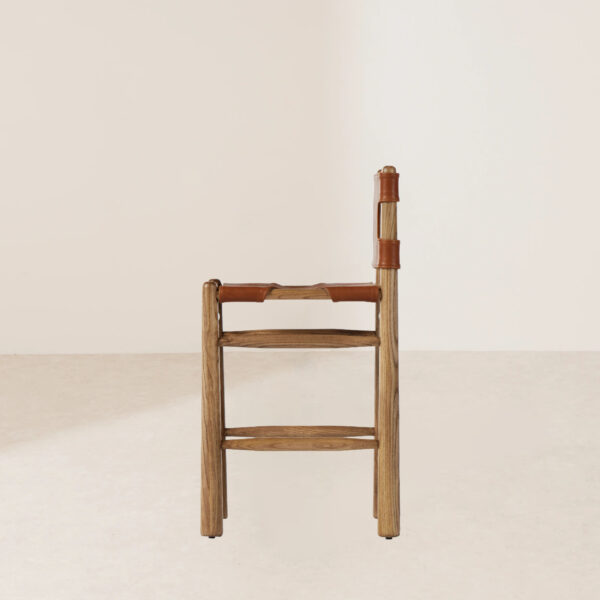 VHB-021 French Country-Style Counter Stool with Tapered Spindle Legs - Image 3