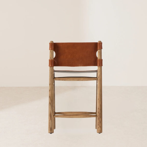 VHB-021 French Country-Style Counter Stool with Tapered Spindle Legs - Image 4