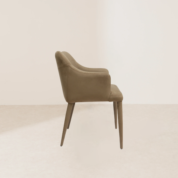 VHC-001 Libby Modern Upholstered Dining Chair with Armrests for Stylish Home - Image 3