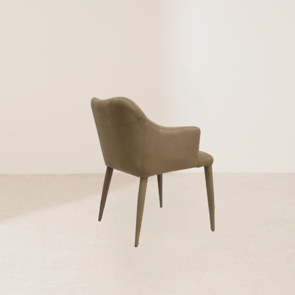 VHC-001 Libby Modern Upholstered Dining Chair with Armrests for Stylish Home - Image 4