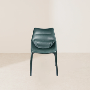 VHC-013 Dark Green Modern Armless Smooth Leather Chair