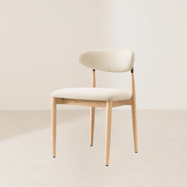 VHC-017 Elegant Wooden Chair with Soft Fabric Decoration - Image 2