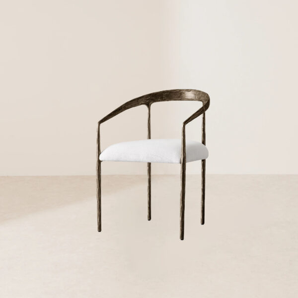VHC-023 Hand-Forged Unique Texture Slender Tapered Metal Chair - Image 2