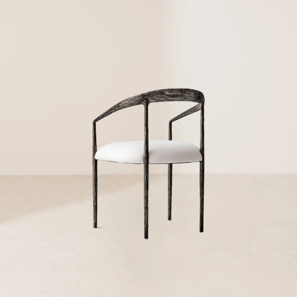 VHC-023 Hand-Forged Unique Texture Slender Tapered Metal Chair - Image 4