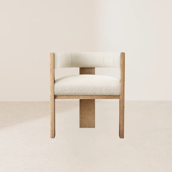 VHC-026 Minimalist Wooden Modern Dining Chair with Fabric Cover