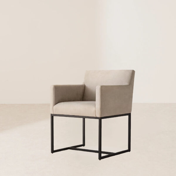 VHC-032 Contemporary Fabric Armchair with Metal Legs for Modern Living Spaces - Image 2