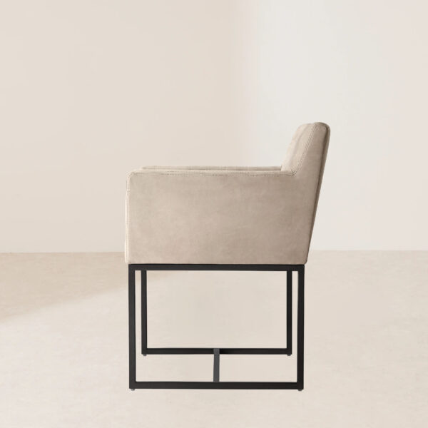 VHC-032 Contemporary Fabric Armchair with Metal Legs for Modern Living Spaces - Image 3