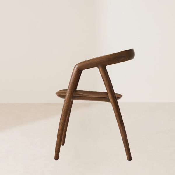 VHC-034 Scandinavian Style Modern Minimalist Solid Wood Framed Dining Chair - Image 3