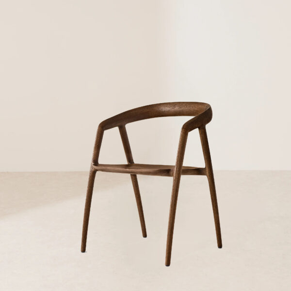 VHC-034 Scandinavian Style Modern Minimalist Solid Wood Framed Dining Chair - Image 2