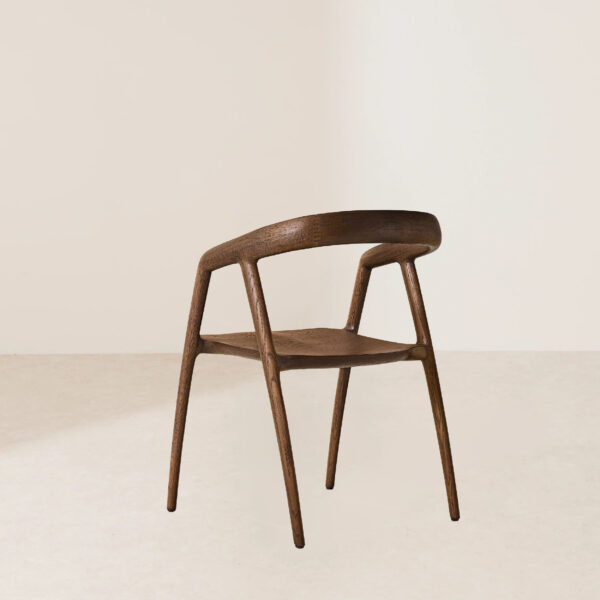 VHC-034 Scandinavian Style Modern Minimalist Solid Wood Framed Dining Chair - Image 4