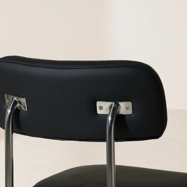 VHC-038 Urban Chic Stainless Steel Leather Dining Chair - Image 5