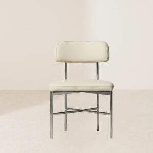 VHC-038 Urban Chic Stainless Steel Leather Dining Chair