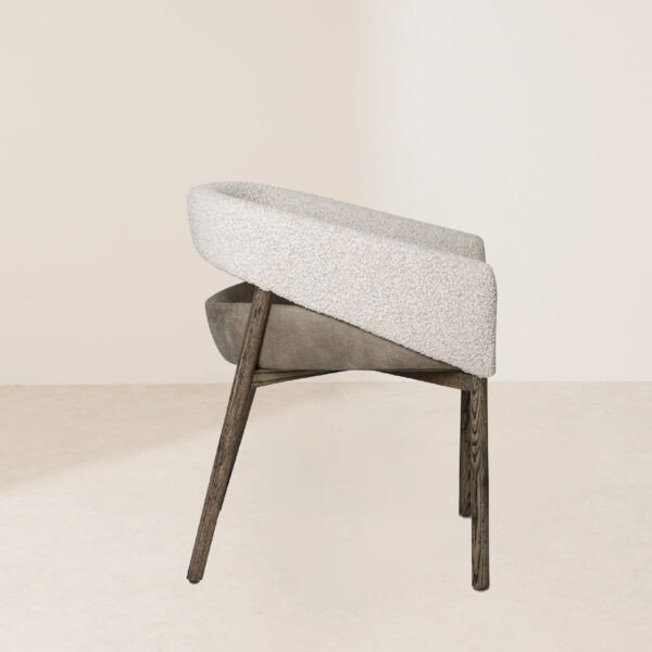 VHC-041 Contemporary Fabric Dining Chair with Open Back Design - Image 2