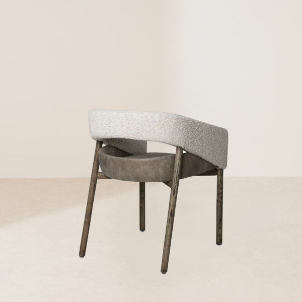 VHC-041 Contemporary Fabric Dining Chair with Open Back Design - Image 3