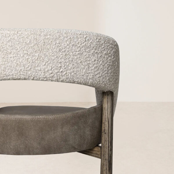 VHC-041 Contemporary Fabric Dining Chair with Open Back Design - Image 4