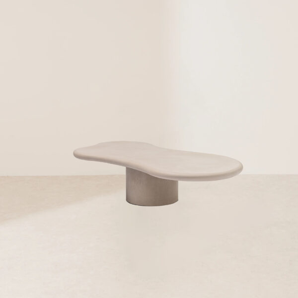 VHCT-004 Handcrafted Multi-Layer Cement Textured Unique Artisan Coffee Table - Image 4