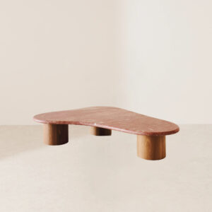 VHCT-012 Multifunctional Nestable Coffee Side Table with Organic Dome Top and Cylindrical Base