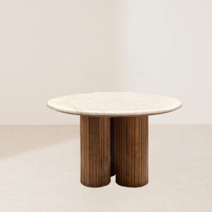 VHCT-024 Contemporary Minimalist Circular Marble Top Coffee Table