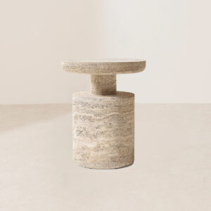VHCT-027 Natural Pitted Polished Travertine Coffee Table