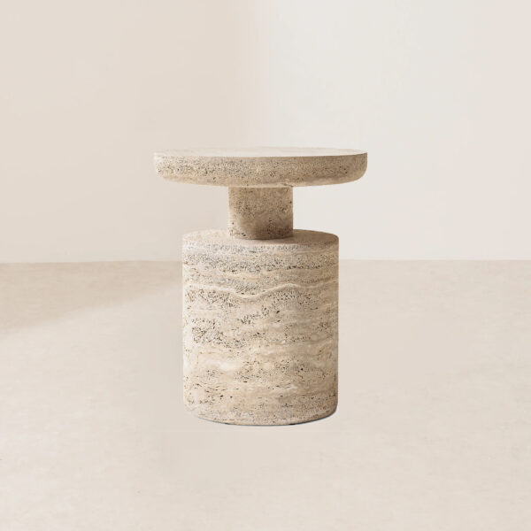 VHCT-027 Natural Pitted Polished Travertine Coffee Table