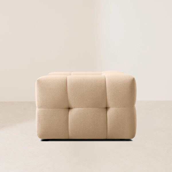 VHL-014 Low-Profile Rectangular Cubist Modular Hand-Sewn Channel-Tufted Luxurious Lounge Chair - Image 3