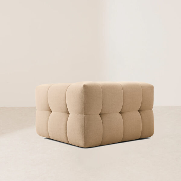 VHL-014 Low-Profile Rectangular Cubist Modular Hand-Sewn Channel-Tufted Luxurious Lounge Chair - Image 4