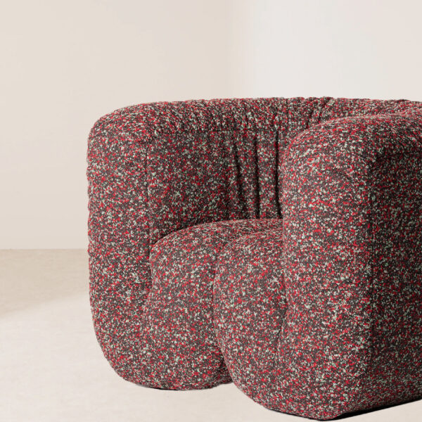 VHL-024 Handcrafted Leather Modern Fusion Brutalist Streamline Lounge Chair - Image 3