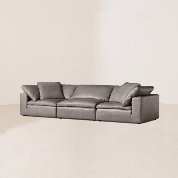 VHS-002 Premium Customizable Minimalist Sofa Suite with Low-Profile Frame and Goose Down Cushions - Image 3