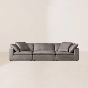 VHS-002 Premium Customizable Minimalist Sofa Suite with Low-Profile Frame and Goose Down Cushions