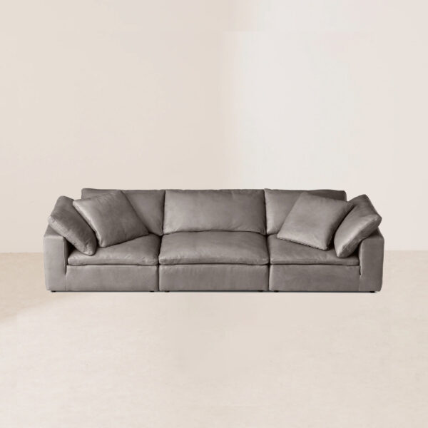 VHS-002 Premium Customizable Minimalist Sofa Suite with Low-Profile Frame and Goose Down Cushions - Image 2