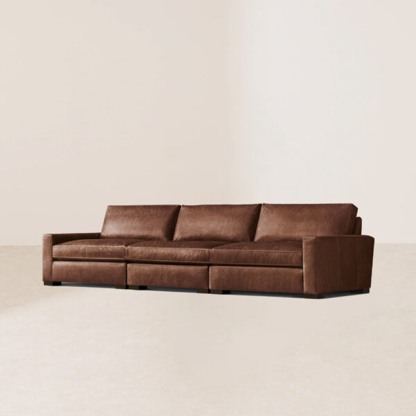 VHS-003 Crafted Solid Wood Frame Eight-Way Spring Feather-Filled Comfortable Sofa - Image 3