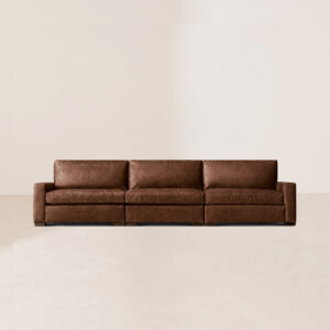 VHS-003 Crafted Solid Wood Frame Eight-Way Spring Feather-Filled Comfortable Sofa