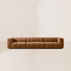VHS-004 Handcrafted Long Geometric Quilted Modular Sofa