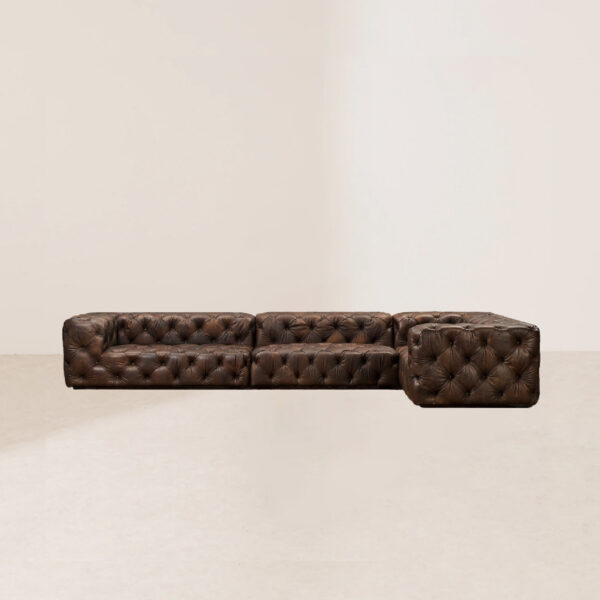 VHS-007 Luxurious Button-Tufted Low-Profile Modular Sofa - Image 5