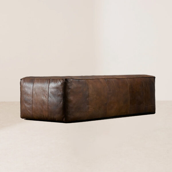 VHS-008 Retro Flight Jacket-Style Oversized Hand-Crafted Leather Sofa - Image 3