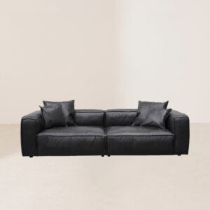 VHS-013 Premium Durable Spring-Inserted High-Density Foam-Filled Segmented Versatile Flexible Leather Sofa