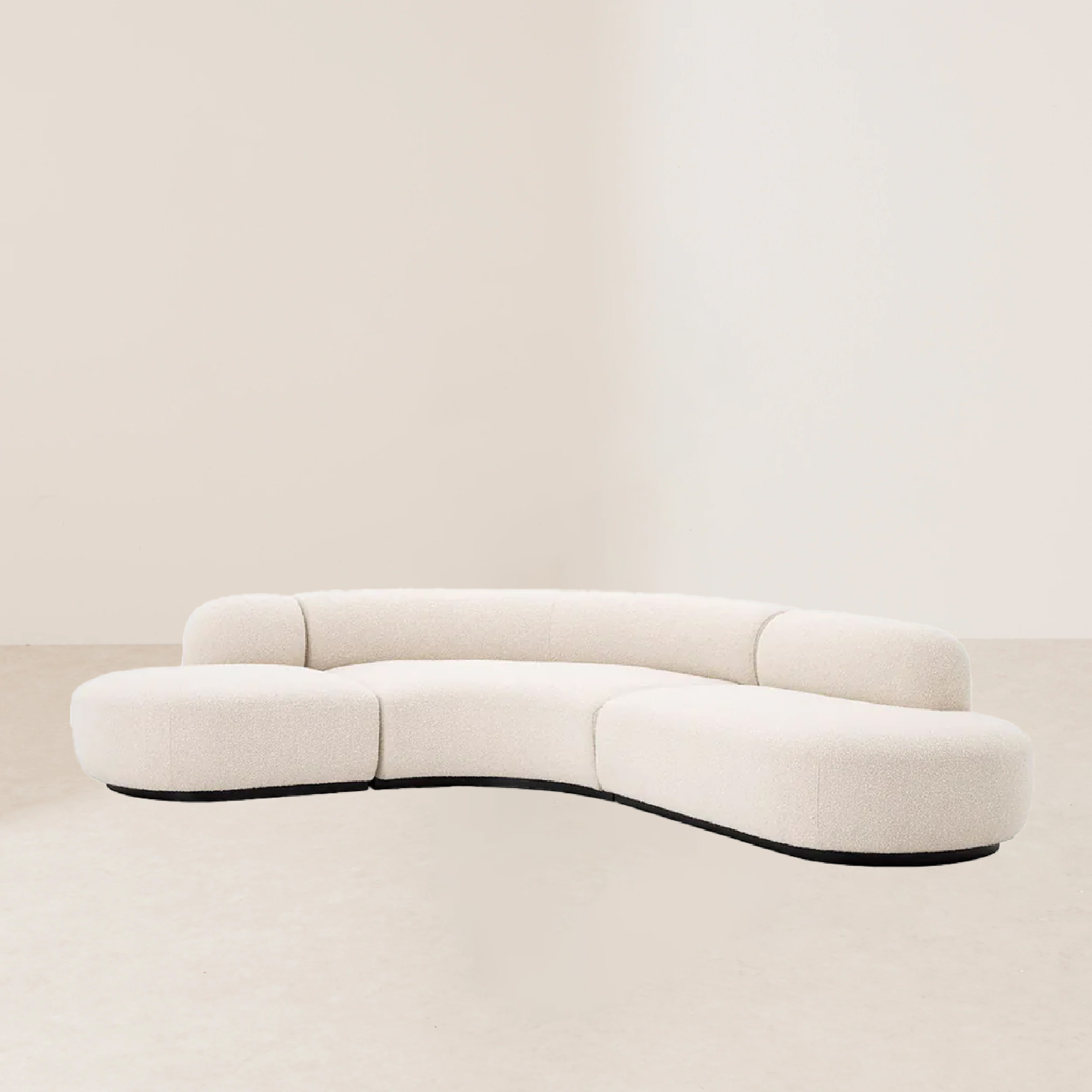 VHS-014 Cream-Colored Modern Semi-Circular Arcuate Spliced Comfortable Design Sofa