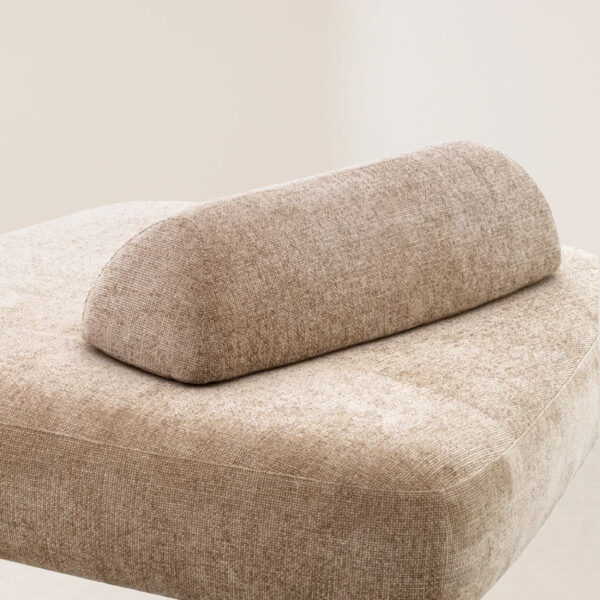VHS-016 Configurable Dual-Module Natural Sand-Colored Linen Fabric Sofa - Image 5