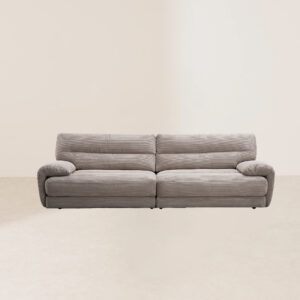 VHS-017 Italian-Romantic Wave-Pattern Dual-Seat Flexible-Layout Comfort-Hug Immersive-Leisure Sofa