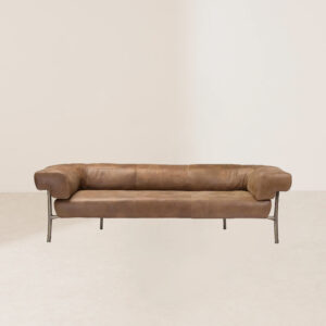 VHS-019 Elegantly Curved Elliptical Leg Wide Two-Seat Sofa