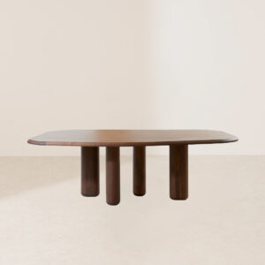 VHDT-001 Unique Freeform Solid Wood Legs Handcrafted Asymmetric Balance Artistic Dining Table