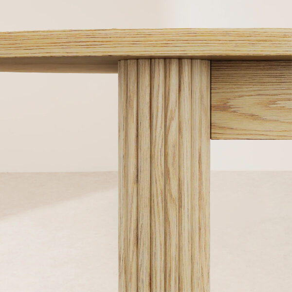 VHDT-004 Elegant Oval Extendable Dining Table Crafted from High-Quality Materials - Image 2