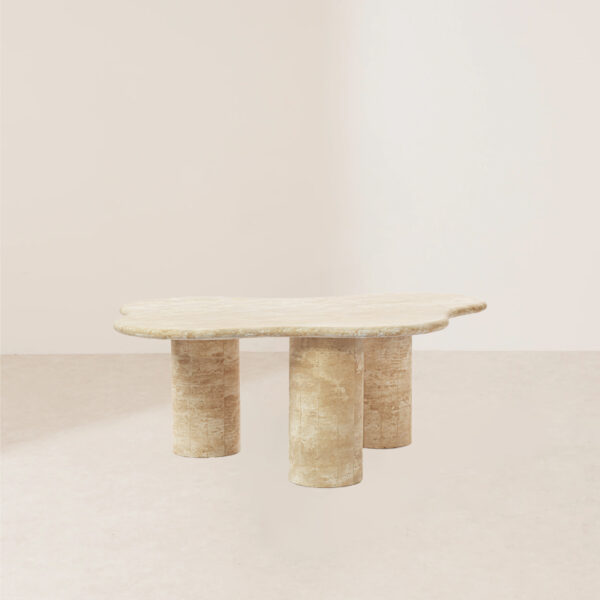 VHDT-020 Modern Wave-Shaped Luxurious Freeform Stone Dining Table - Image 2