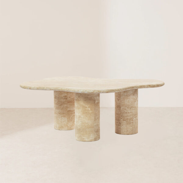 VHDT-020 Modern Wave-Shaped Luxurious Freeform Stone Dining Table