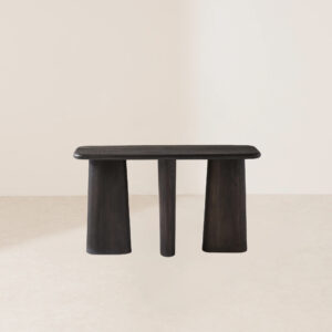 VHT-001 Modern Minimalist Natural Wood Grain Sculptural Leg Multi-Scene Console Table